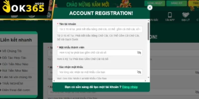 Các Bước Đăng Ký Ok365 Một Cách Nhanh Chóng