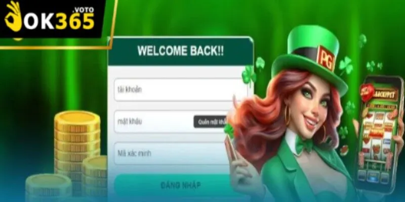 Khởi động trò chơi từ việc đăng nhập Ok365